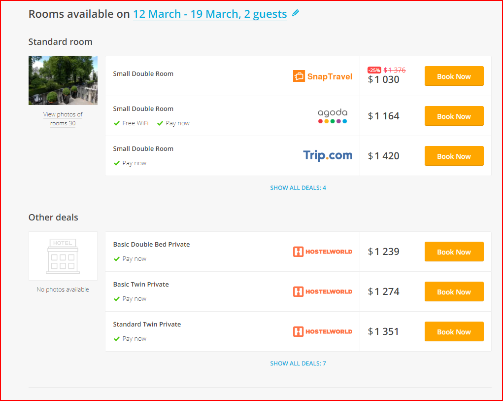 best hotel deals - how to compare different travel booking companies 3