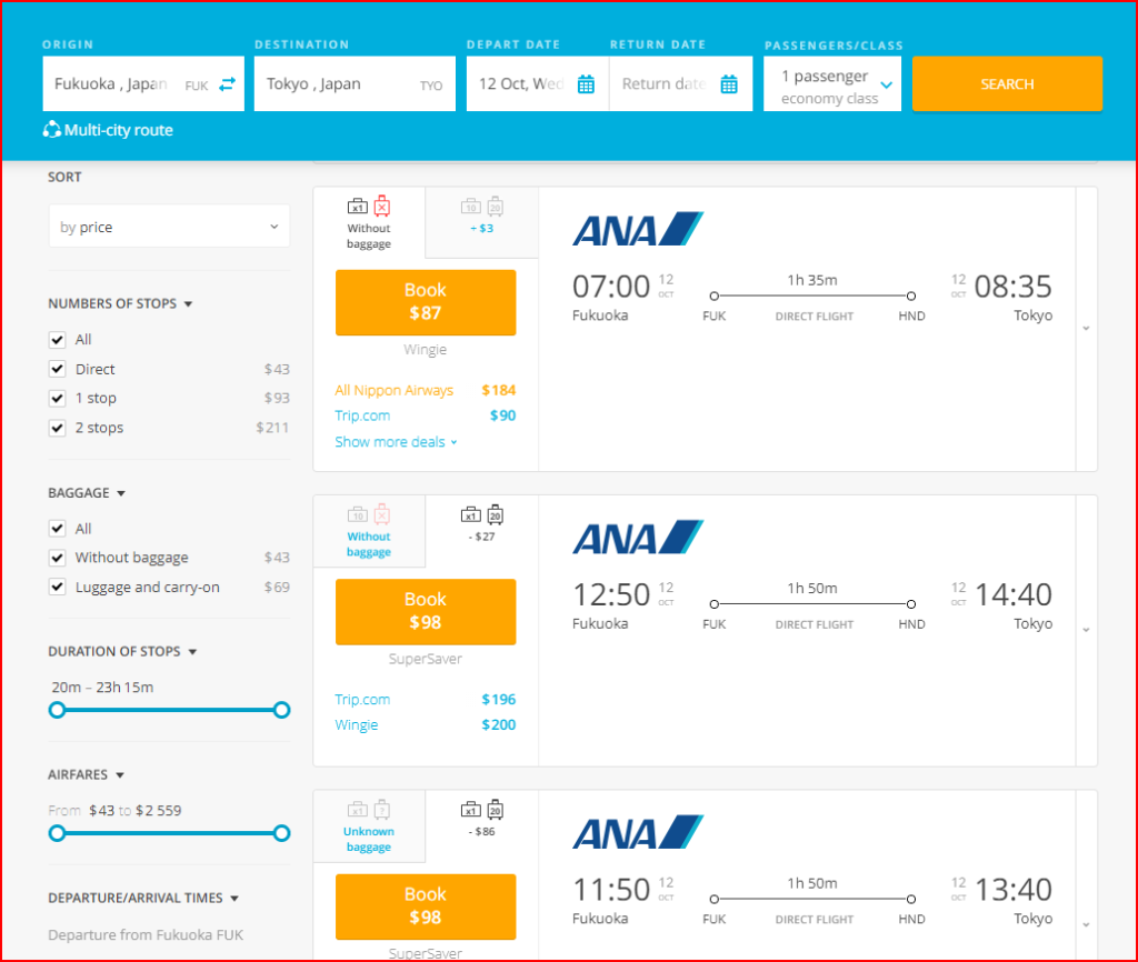 How To Find The Best Deals On All Nippon Airways (ANA) Flights! 2